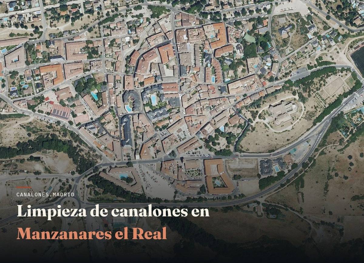 Limpieza de canalones en Manzanares el Real | canalones.madrid Manzanares el Real (Madrid): canalones.madrid ofrece limpieza profesional de canalones para evitar atascos y goteras, en una zona de pinar donde las hojas y acículas obstruyen fácilmente los canalones.